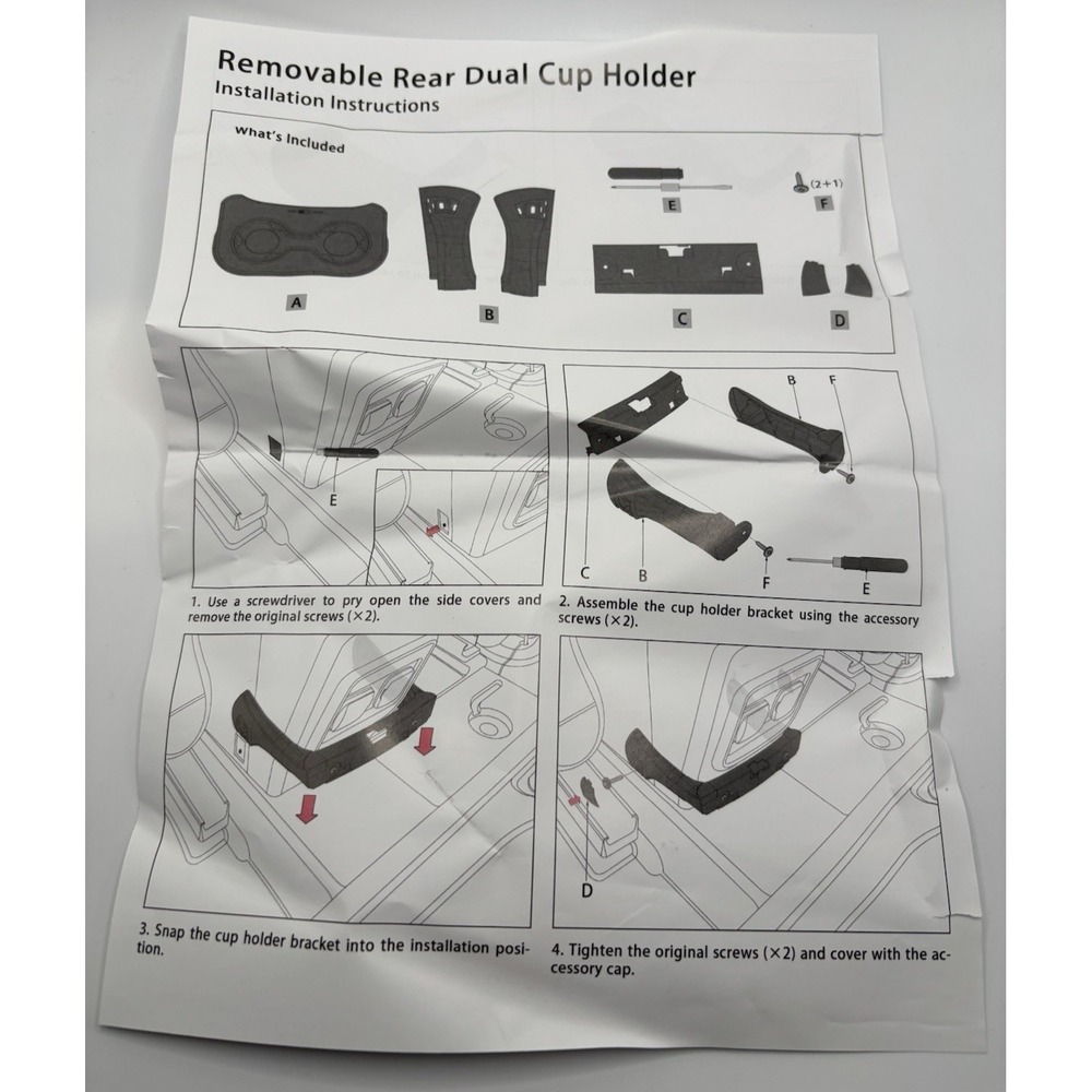 Mabett Upgrade Removable Rear Dual Cup Holder for Ford Bronco Sport - Picture 12 of 16